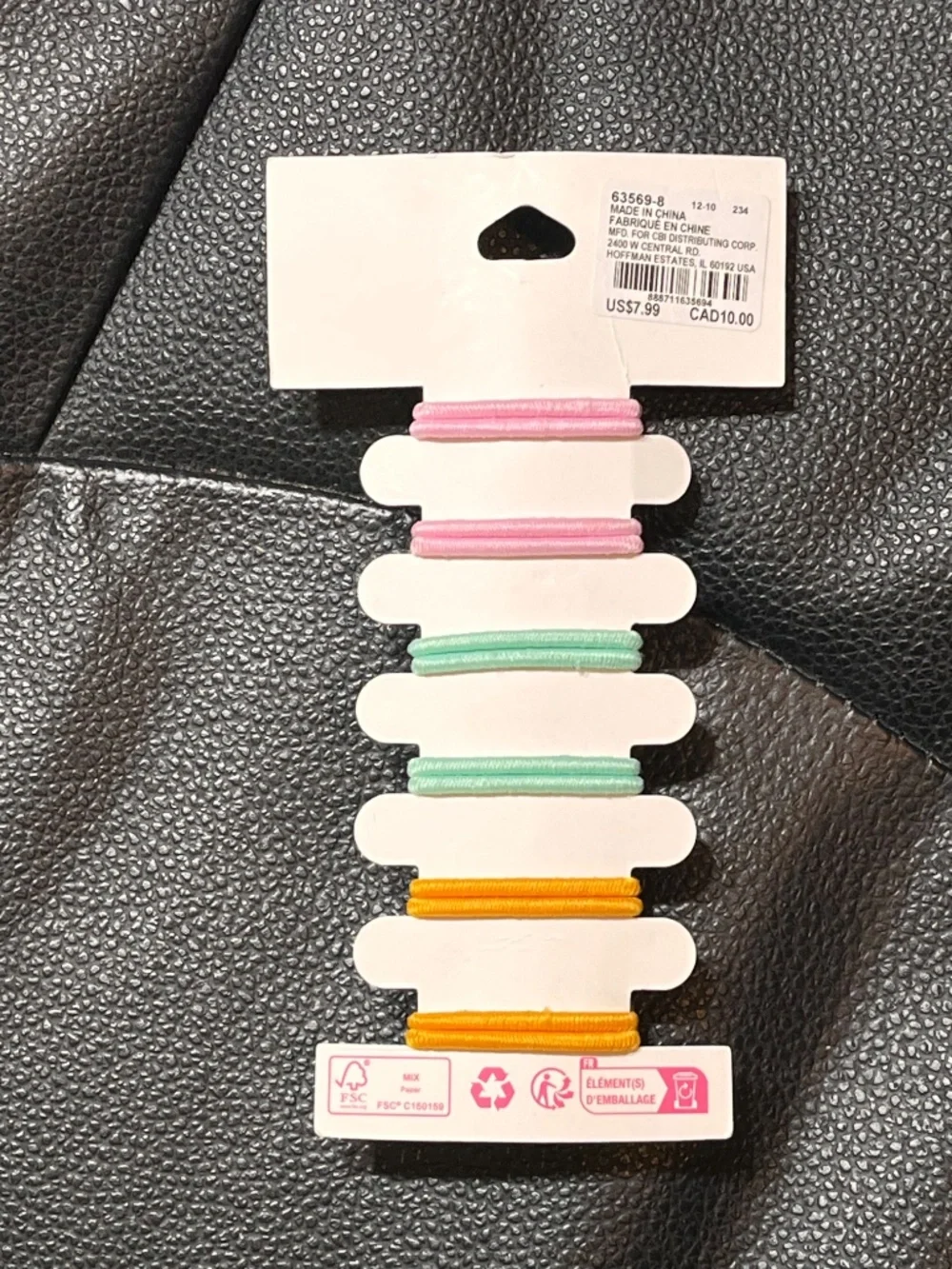 Claire’s Kids Animal Hair Ties Set of 6 | Pink Green Orange | NWT
